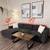 Dark Grey Fabric Corner Sofa with Chaise - $800 OBO 5 thumbnail