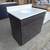 33" BATHROOM VANITY Espresso Flush-Panel Wood Cabinet w/ Quartz Top 2 thumbnail