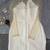 White cotton expanded dress with long sleeve mesh . Size Large 10 thumbnail