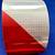 Reflective Tape, Diagonal Striped, Red /White, 3" Width, 150 F 1 thumbnail