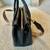 MCM Milla Medium Leather Black Tote w/ Strap Phanton Gray Bag Satchel 9 thumbnail