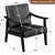 Yaheetech PU Leather Accent Chair Mid-Century Modern Armchair, Black 🌱 8 thumbnail