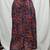 Vintage Paisley Floral Print Multicolor A-Line Midi Skirt - Women's L 1 thumbnail