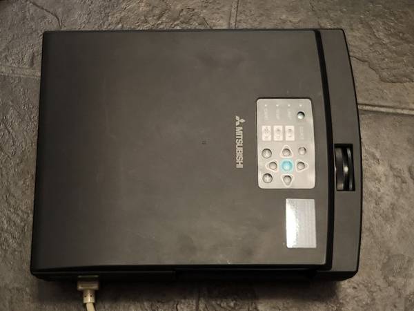 Mitsubishi LCD Projector with Diplomat Draper Projector Screen (Indoor 1