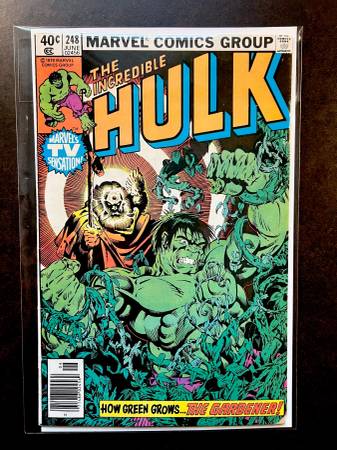 THE INCREDIBLE HULK #248 June 1980 Marvel Comic. Gardener Appearance 1