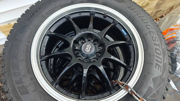 Snow Wheel Set: 215/70R17, 17x7in, 38mm, 5X100mm&5X114mm Rims 1