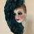 Handmade Vintage Green Lady Face Mask Wall Art Deco 1 thumbnail