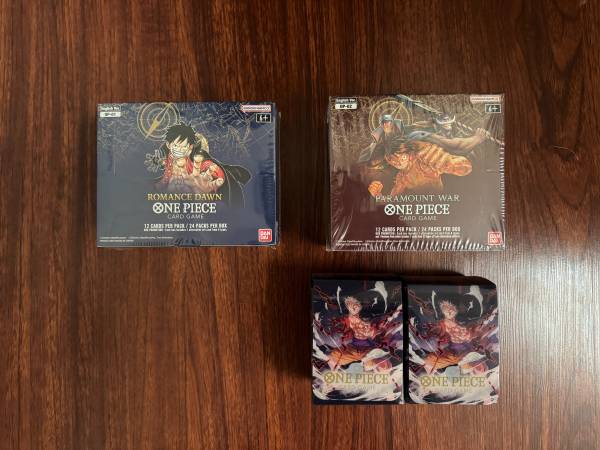 One Piece Romance Dawn and Paramount War Booster Boxes 1