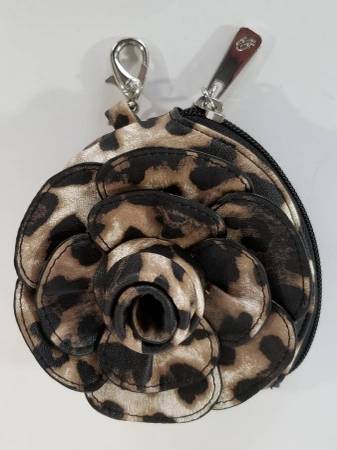 BRAND NEW CUTE LEOPARD PRINT CLIP-ON ROSETTE PURSELET 1