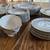 Castleton China "Lace" 36 pieces grey border 3 thumbnail