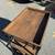 FREE DELIVERY Brown wooden metal base rolling kitchen cart for events 6 thumbnail