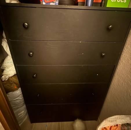 Black tall dresser 1