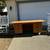 Vintage Wooden Desk and Pair of Rocking Chairs 1 thumbnail