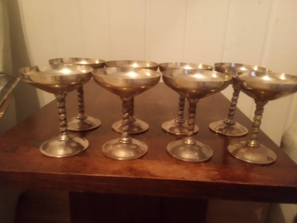 Brass Chalice Style Cups/Goblets  Spain? 1