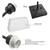 New Double Wall Sconce 2 Lights 1 Fabric Shade Black Finish Farmhouse 5 thumbnail