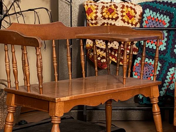 Old telephone table/bench 1