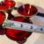 Set of 4 Antique Art Deco Paden City Depression Era Ruby Red Cocktail 13 thumbnail