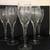 6 Elegant Wine Glasses etched with Flowers 6 thumbnail