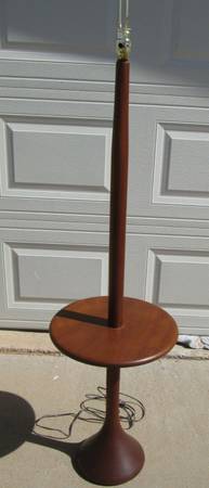 Teak Lamp and Table 1
