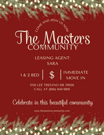 IT'S TIME TO START LIVING THE REAL LIFE AT THE MASTERS! (El Paso) 1