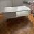 Modern Wood Coffee Table/TV stand White wood 1 thumbnail