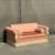 Vintage 1960s Pink Love Seat Sofa 1 thumbnail