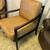 Genuine Brown Leather Wood Frame Armchairs Pair of 2 Accent Armchair 7 thumbnail