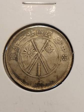 1932 China - Yunnan 20 Cent Silver Coin 1