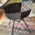 EAMES-style EIFFEL TOWER DINING ACCENT CHAIR SET of 4 MULTI PATCHWORK 3 thumbnail