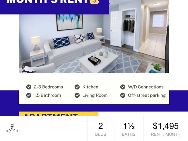 $1,495 / 2br - $250 Off 1st Month’s Rent – Move In Today!63815667866881121