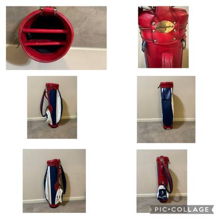 BEN HOGAN Vintage Golf Bag - Red White  & Blue 1