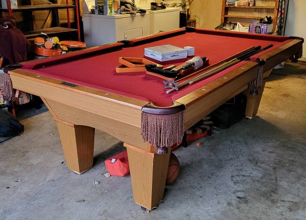 8ft Brunswick Pool Table - Free Delivery & New Felt - Oakland, CA 1