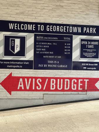 $275 de estacionamiento subterráneo en Wisconsin y M Street, acceso las 24 horas. (Georgetown)63511876361985122