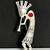 VTG. Signed Sterling 2 3/4" Kokopelli Pin w/ Red Coral Stone 1 thumbnail