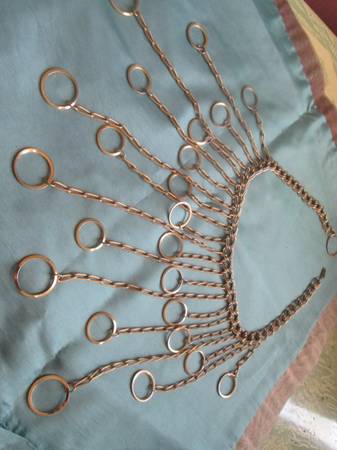 necklace, vintage chain link 1
