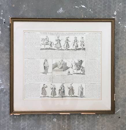 Habits dos Persans Engraving from Atlas Historique Ou Nouvelle 1