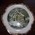 4 CollectibleWinter Scene plates trimmed in gold w wire for hanging 5 thumbnail
