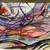 Rolph SCARLETT modern abstract painting mid century MCM Vintage ART 3 thumbnail