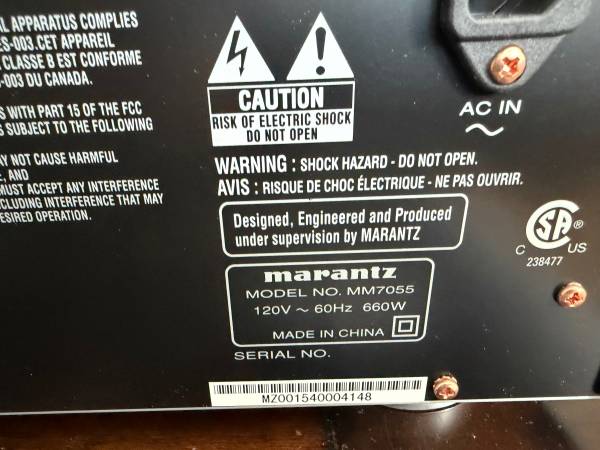 Marantz Amplifier and pre-Amp set 1