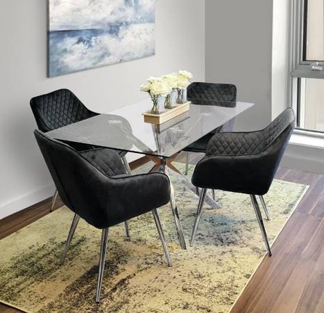 Designer Dining Table - Glass/Rectangular | Brand New Glass Table 1