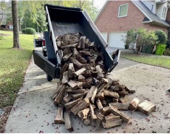 HARDWOOD FIREWOOD split, delivered 1