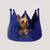 new nandog large crown pet dog cat bed royal blue 3 thumbnail