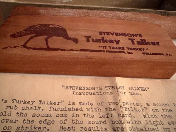 Stevenson’s turkey talker 1