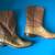 Justin Ostrich Skin Cowboy Boots size 6.5 1 thumbnail
