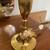 Vintage Brass Candlestick Lamp with Handmade Decorative Shade (#228) 3 thumbnail