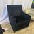 Abbyson Black Velvet Tufted Nailhead Trim Accent Chair 28.5"W 1 thumbnail