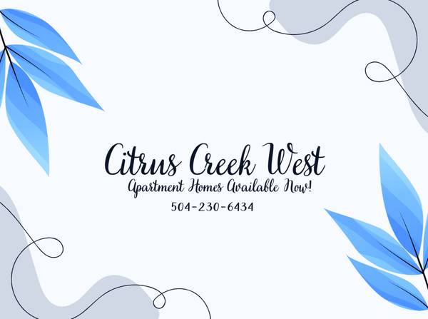 $1,460 / 2br - 1100ft2 - 🏡💎 Citrus Creek West – Estilo, comodidad y todo lo demás! 💎🏡 (5323 Citrus Blvd.)63903652706818120