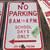 FRESNO NO PARKING PORCELAIN SIGNS  12 x 18 inches 3 thumbnail