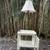Vintage Rustic Distressed Side Table With Lamp 12 thumbnail