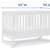 Delta Children Tribeca 4-in-1 Baby Convertible Crib, Bianca White 3 thumbnail